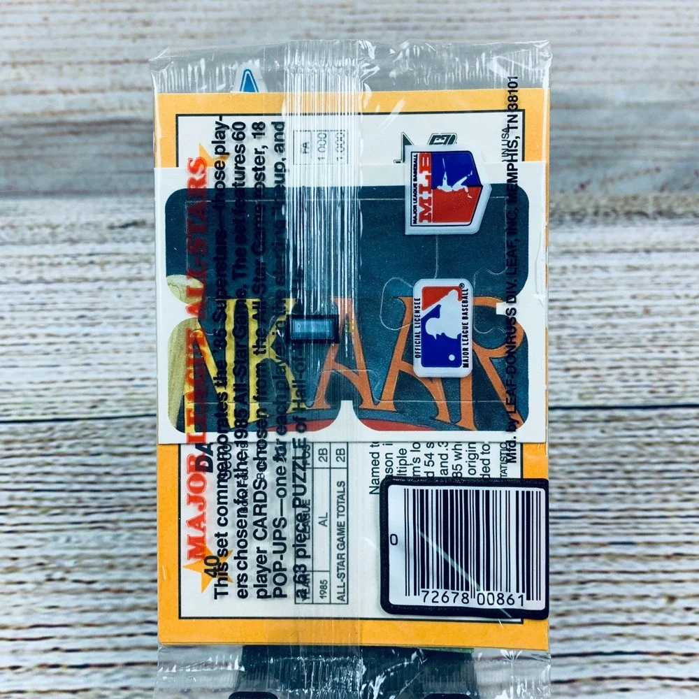 Donruss Major League All-Stars Pop-Up‎ Puzzle & Cards Hank Aaron 1985 Sealed